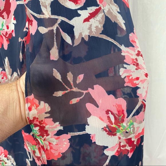 XOXO Sweet Roses Ruffle Maxi Dress size Medium - New with Tags - Picture 6 of 12